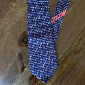 Ferragamo silk navy tie - like new